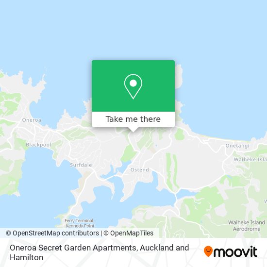 Oneroa Secret Garden Apartments map