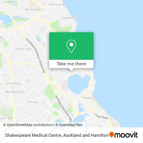 Shakespeare Medical Centre map