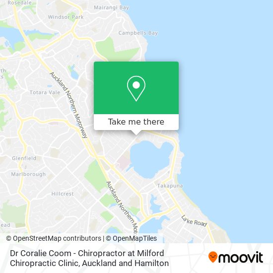 Dr Coralie Coom - Chiropractor at Milford Chiropractic Clinic map