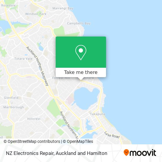 NZ Electronics Repair map