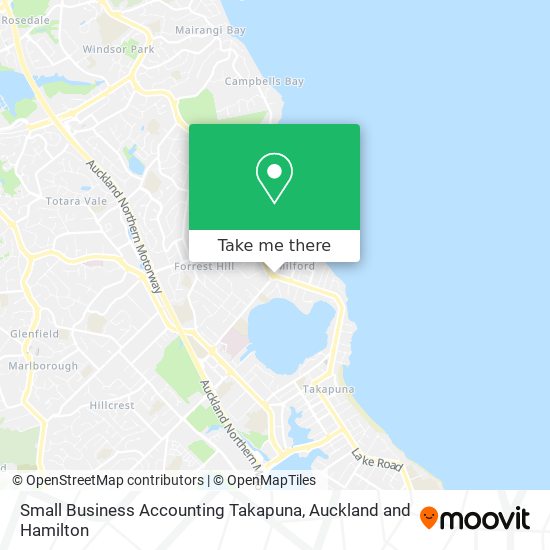 Small Business Accounting Takapuna map