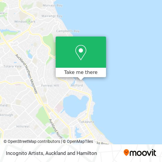 Incognito Artists map
