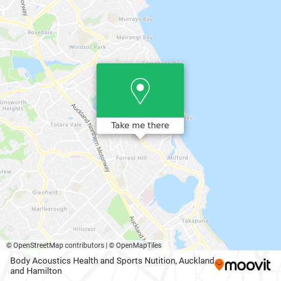 Body Acoustics Health and Sports Nutition map