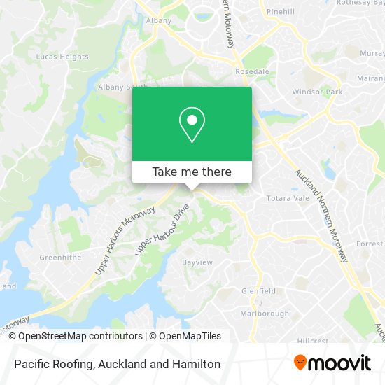 Pacific Roofing map