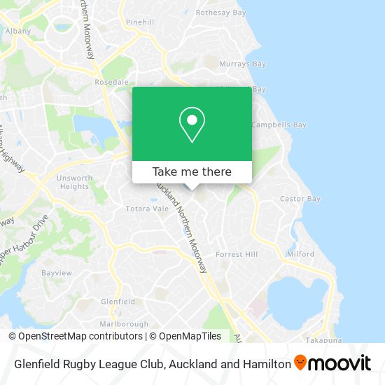 Glenfield Rugby League Club map