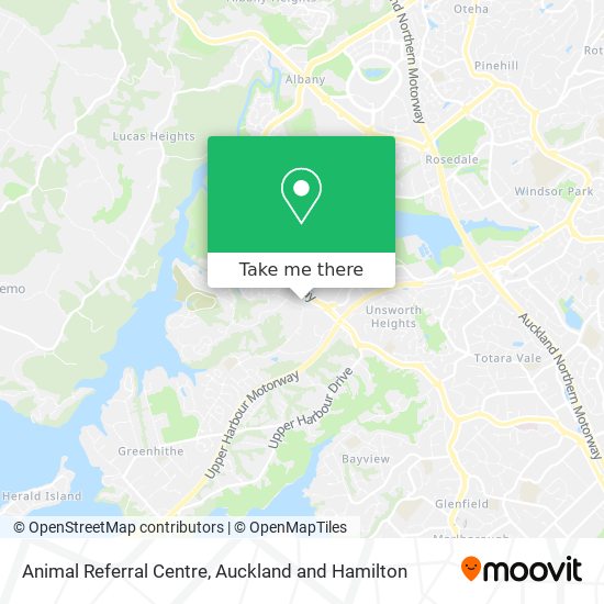 Animal Referral Centre map