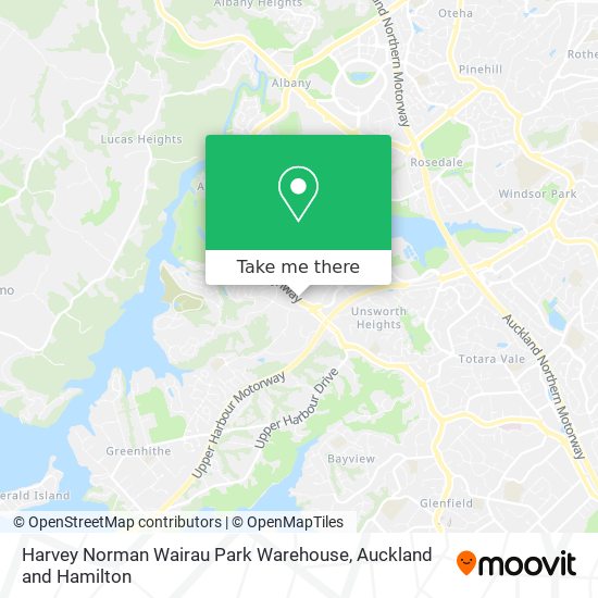 Harvey Norman Wairau Park Warehouse map