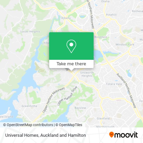 Universal Homes map