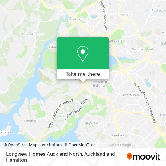 Longview Homes Auckland North map