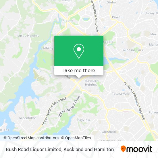 Bush Road Liquor Limited map