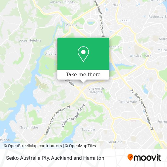 Seiko Australia Pty map