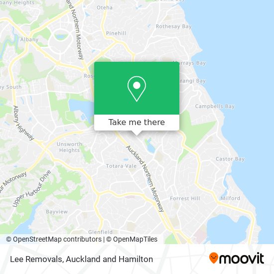 Lee Removals map