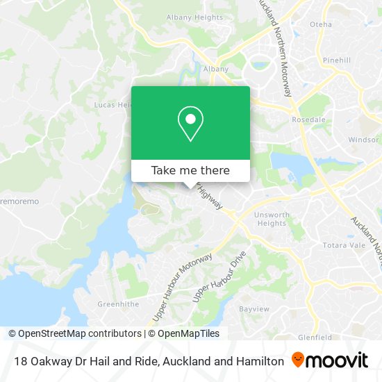 18 Oakway Dr Hail and Ride map