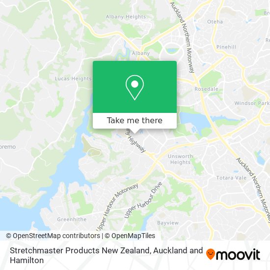 Stretchmaster Products New Zealand map