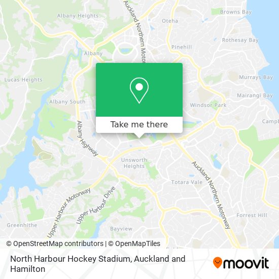 North Harbour Hockey Stadium map