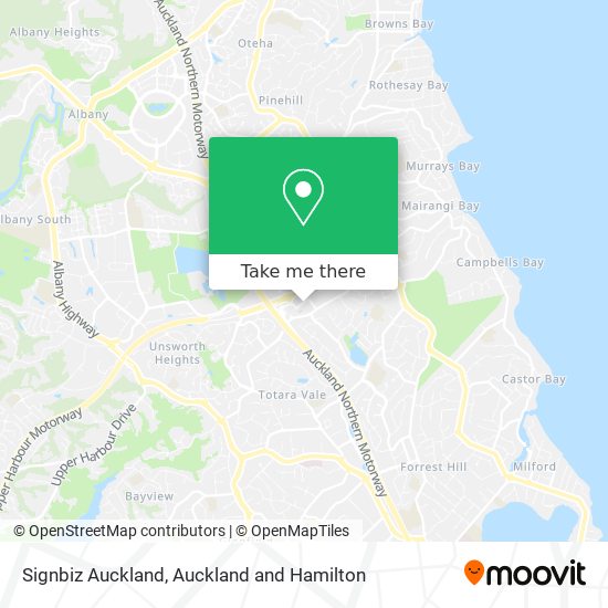 Signbiz Auckland map