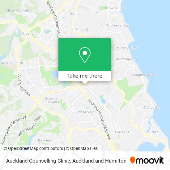 Auckland Counselling Clinic map