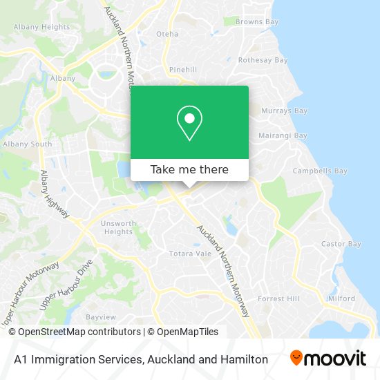 A1 Immigration Services map