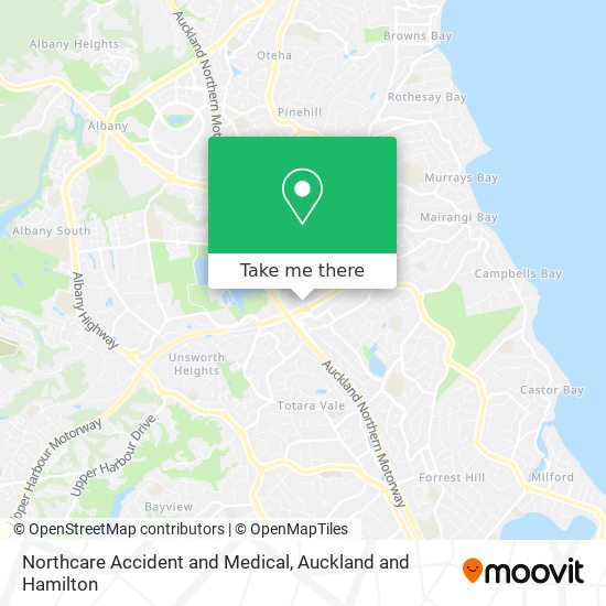 Northcare Accident and Medical map