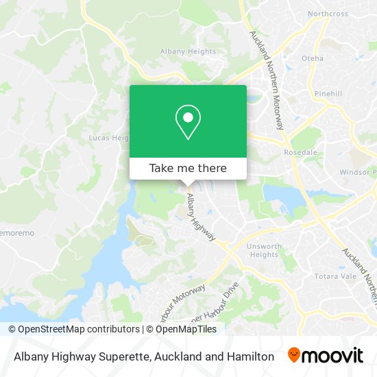 Albany Highway Superette map