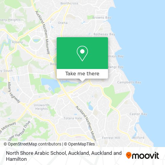 North Shore Arabic School, Auckland地图