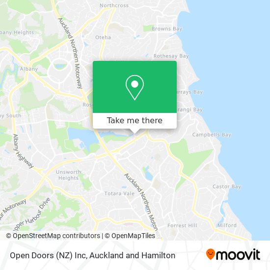 Open Doors (NZ) Inc map