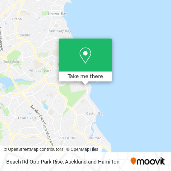 Beach Rd Opp Park Rise map