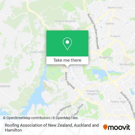 Roofing Association of New Zealand map