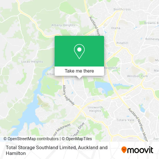 Total Storage Southland Limited map