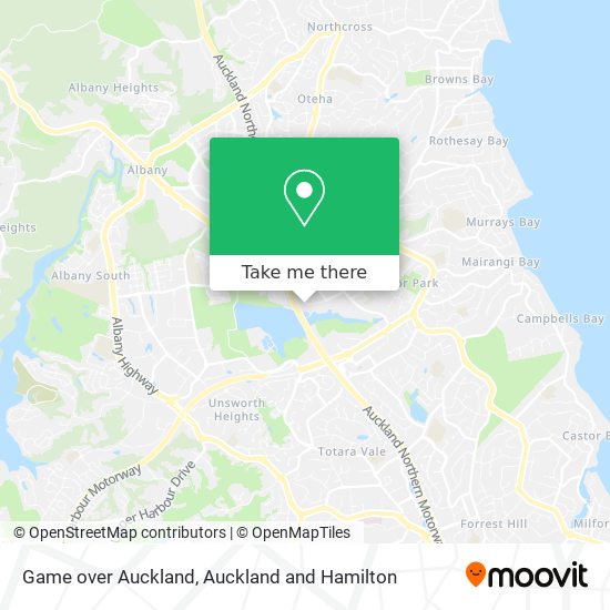 Game over Auckland map