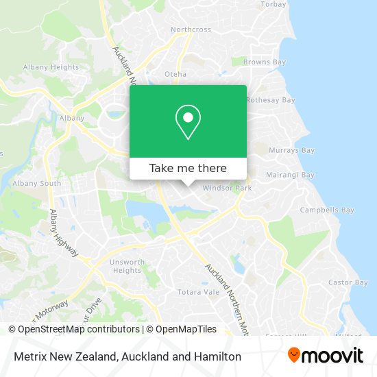 Metrix New Zealand map