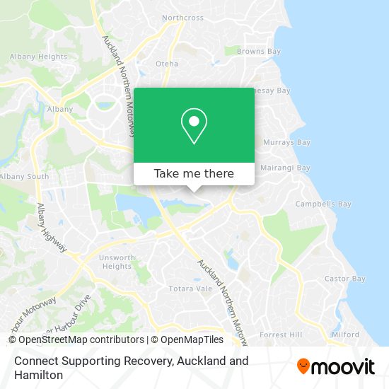 Connect Supporting Recovery map