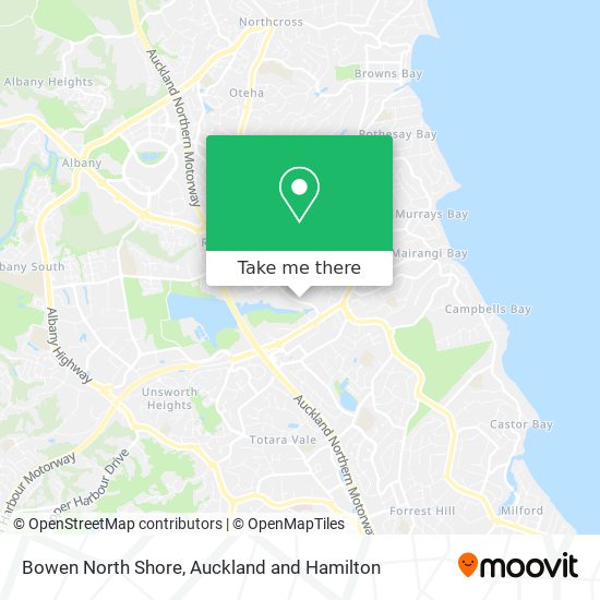 Bowen North Shore map