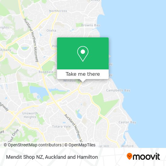 Mendit Shop NZ map
