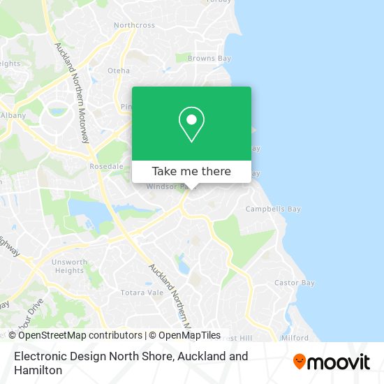 Electronic Design North Shore map