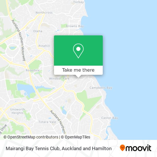 Mairangi Bay Tennis Club地图
