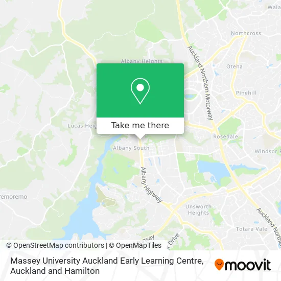 Massey University Auckland Early Learning Centre map