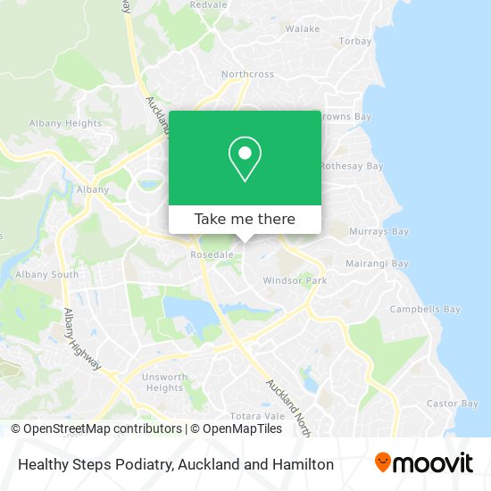 Healthy Steps Podiatry map