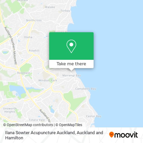 Ilana Sowter Acupuncture Auckland map