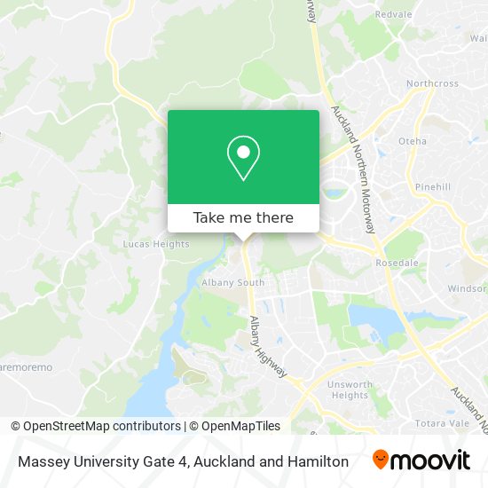 Massey University Gate 4 map
