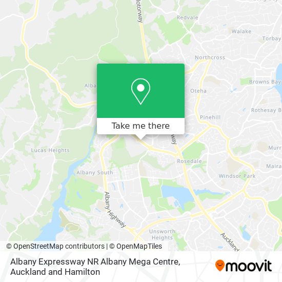 Albany Expressway NR Albany Mega Centre map