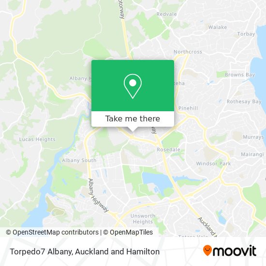 Torpedo7 Albany map