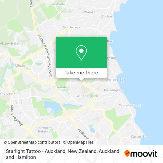 Starlight Tattoo - Auckland, New Zealand map