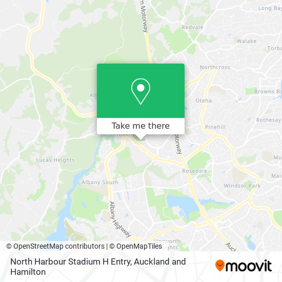 North Harbour Stadium H Entry map