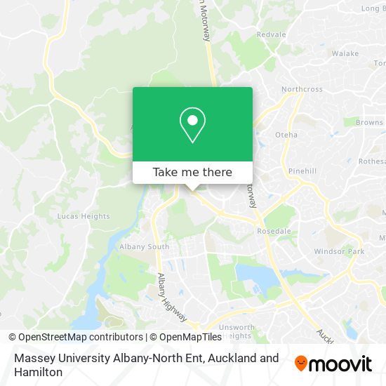 Massey University Albany-North Ent map