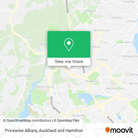 Pricewise Albany map