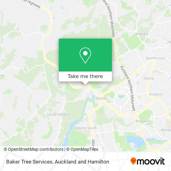 Baker Tree Services map
