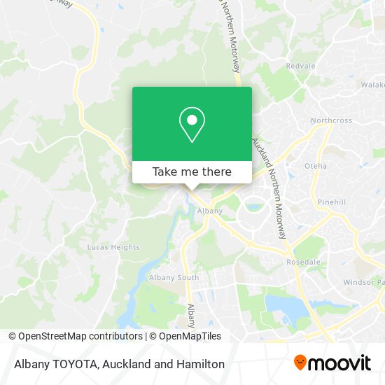 Albany TOYOTA map