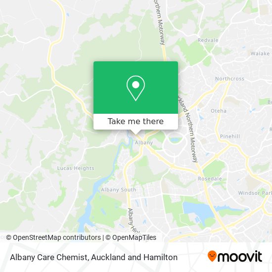 Albany Care Chemist map