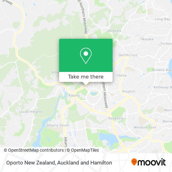 Oporto New Zealand map